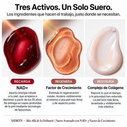 Sérum Reafirmante NAD+  Efecto Lifting, Luminosidad y Piel Más Firme